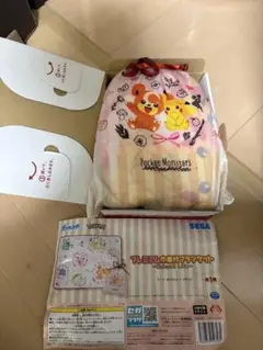 ポケモン　プレミアム巾着付ブランケット