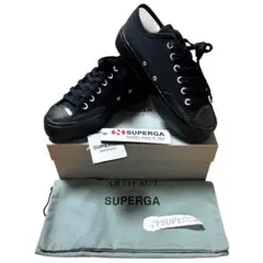 SUPERGA スニーカー メタリックレザーブラックサイズ42 16500円購入 