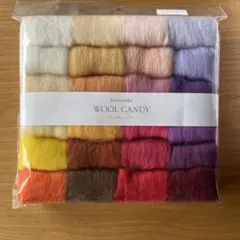 ハマナカ フェルト羊毛24色セット ウールキャンディ[ウォームカラー]