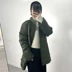 【新品】Crocodile ロングジャケット カーキ 軽量 防寒 アウター M