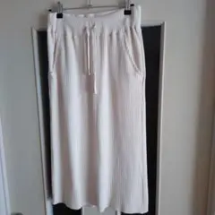 ☆ローリーズファーム☆リブ編みホワイトタイトスカート