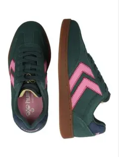 Hummel VM78 CPH スニーカー ダークグリーン ピンクのサムネイル