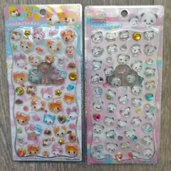 【正規品】　ジュエルプチドロップステッカー　もちもちパンダ　ハムハムカフェ