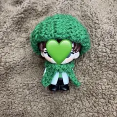 ニット帽マフラーセット　緑　SnowMan　すのチルソフビ　ぬい服