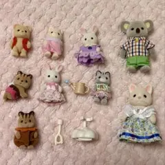 シルバニア おとうさん おかあさん あかちゃん 10体セット