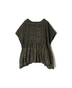 新品タグ付】maison_de_soil コットンリネン パッチワークブラウス