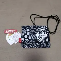 CHUMS 幾何学模様 ショルダーロープ付き2wayポケット