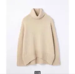 ギャルリーヴィー❤️ファインウール　タートルニット　ベージュ