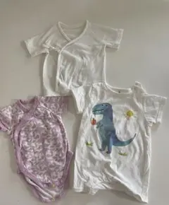 半袖 短肌着ロンパース60.70センチ