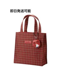 未開封 完売品 familiar 赤 チェック トートバッグ 大 - メルカリ