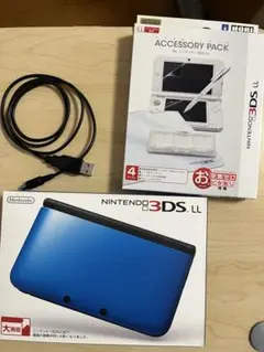 ニンテンドー 3DS LL 本体 ブルー ブラック 任天堂
