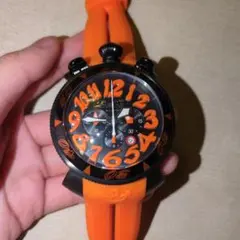 ガガミラノ手巻き時計 青いレザーストラップ - メルカリ