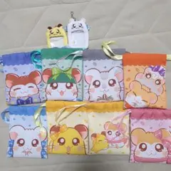 とっとこハム太郎　巾着　ミニフォトキーホルダー　まとめ売り