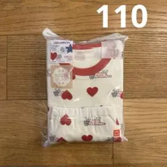 ユニクロ　LISA LARSON ハート柄 長袖パジャマ 110