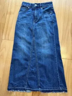GU デニムロングスカート XSサイズ