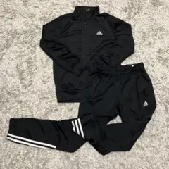 adidas ブラック ジャージ上下セット