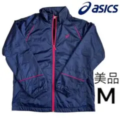 美品　ASICS アシックス　 ウィンドブレーカー　ネイビー　M サイズ