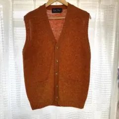 ニットベスト　オレンジ
