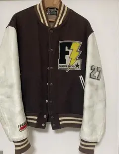 90s FAMOUZ 페이머스 스타잔 골든베어 초록차×흰색 L 희소