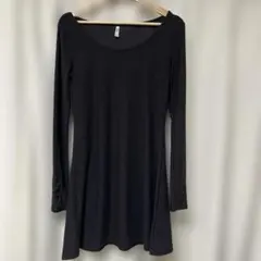 Mudd 長袖 ワンピース ブラック