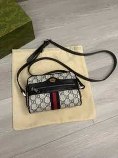 Gucci ショルダーバッグ キャンバス レザー