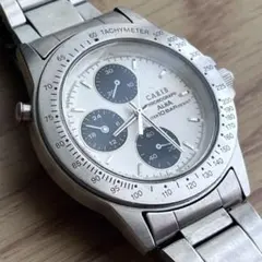 seiko alba carib クロノグラフ 稼動品 パンダ - メルカリ