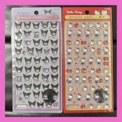 【正規品】サンリオ ボンボンドロップシールmini キティ　赤 クロミ