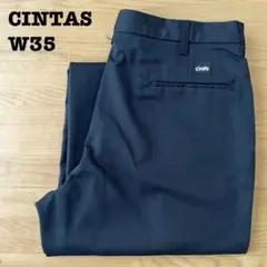 シンタス CINTAS ワークパンツ ネイビー 紺 W35 メキシコ製 古着のサムネイル