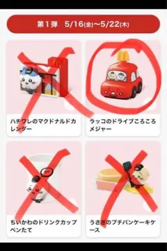 マック ハッピーセット ちいかわ第1弾