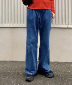 デニムタックトラウザー　GU