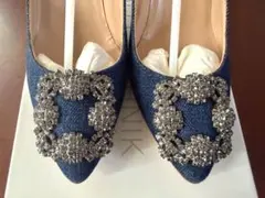2026年最新】MANOLO BLAHNIK カラー：ブルー系 ハイヒール・パンプスの