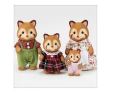 シルバニア　レッサーパンダファミリー　4体セット