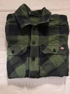 Dickies チェック柄長袖シャツ Sサイズ