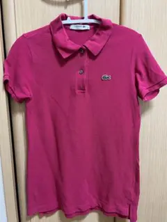美品！LACOSTE ピンク ポロシャツ サイズ34 PF958e