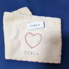 FURLA ハート柄 タオルハンカチ