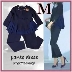 【新品】 パンツドレス セットアップ フォーマルスーツ パンツスーツ Mサイズ
