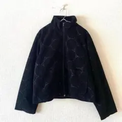 ☆【セレクション】ジャケット 刺繍柄 フルジップ パッチポケット L相当