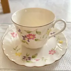 花柄 カップ＆ソーサー 2客セット