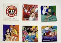ワンピース ROUND1 コラボ ステッカー コンプ 6枚セット 非売品