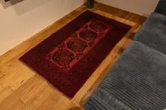 ヴィンテージラグ トルクメン165×101cm アフガニスタン産 トライバルラグ