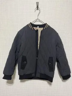 キッズ アウター キルティング ジャケット ジャンパー 黒　120