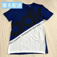 adidas アディダス ブルー 半袖Tシャツ メンズMサイズ USサイズ