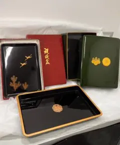 d294 四方盆 羽田盆 真塗 紙箱 茶道具 古物 - メルカリ
