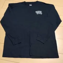 ブラック ロングスリーブ Tシャツ グラフィックデザイン