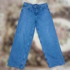 UNIQLO　JEANS ワイドストレートデニム　ブルー　最終値下げ