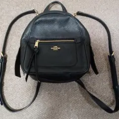 【極美品】コーチ ミニリュック アンディー レザー ブラック