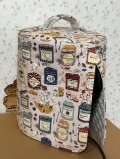 ハンドメイド　ティファールポットカバー　コットンこばやし紅茶猫のサムネイル