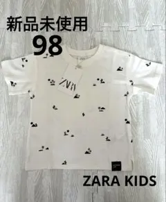 【新品未使用】ZARA KIDS ヤシの木　サボテン　コットンTシャツのサムネイル
