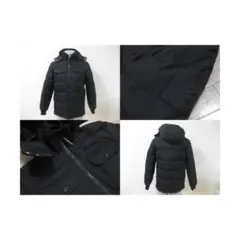 本物 美品 HYDROGEN ハイドロゲン ダウンジャケット ブラック S
