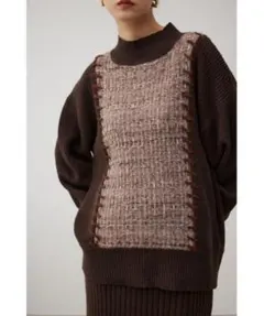 AZUL BY MOUSSY タートルネックセーター デザインニット M 美品